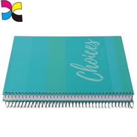 Cuaderno espiral barato al por mayor colorido papel personalizado cuaderno de impresión personalizado