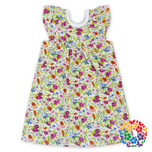 2024 nuevo bebé Seersucker tela 2 años Niña vestido 14 años niña <span class=keywords><strong>sin</strong></span> vestido/<span class=keywords><strong>ropa</strong></span> para niños vestido de niña - Product Image 5