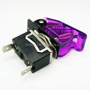 KN3C-101P Toggle switch Spade terminal+Clear purple Guard Cover