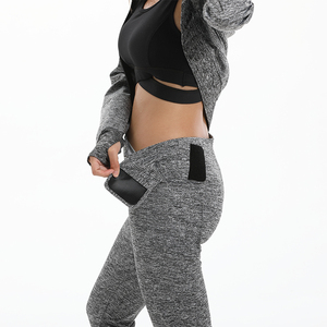 Trajes de sudor de 2 piezas hechos a medida, sudor, Yoga, Ciclo de sudor acelerado, chaqueta de manga larga y pantalón, conjunto de Sauna para adultos - Product Image 6