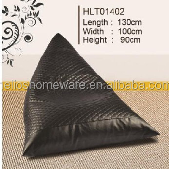 Courtepointe couture Berlingot Triangle pouf