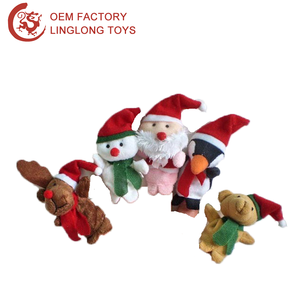 Regalo de Navidad 10 Uds Animal de dibujos animados marioneta de dedo muñeco de nieve oso con sombrero bufanda niños bebé animales guantes juguete marioneta de dedo - Product Image 5