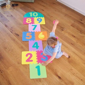 Color de la mezcla educativos ecológicos enclavamiento Eva <span class=keywords><strong>rompecabezas</strong></span> estera del juego del bebé para el arrastre - Product Image 1