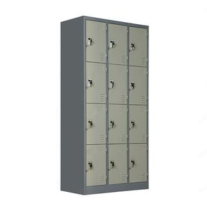Vintage 12 Doors Lockers Metal <strong>Lockable</strong> <strong>Storage</strong> <strong>Cabinets</strong> with Lock for Southeast Asia Market Sale - Product Image 1
