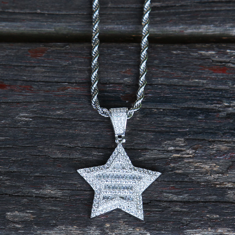 Drip Star Pendant Necklace - Hip Hop Jewelry Factory Price