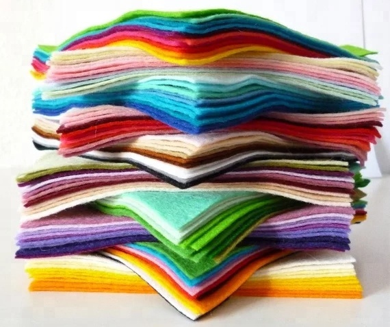 Заводская поставка, Смешанная шерстяная войлочная ткань для рукоделия