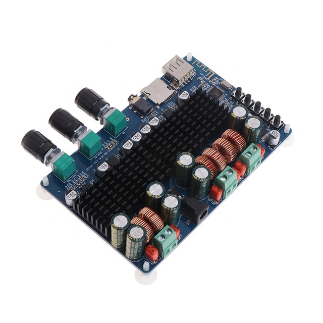 High Power Ble Amplifier 2.1 Channel Subwoofer USB TF Decoder Speaker Circuit Board Module for Multimedia Audio Refitting