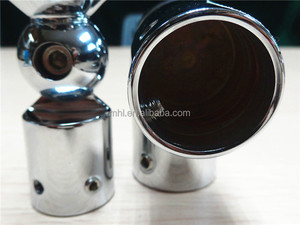 מתכוונן מקלחת צינור הולם מתכווננת מקלחת חדר אביזרי זכוכית מחבר נירוסטה 304 צינור תמיכה מחבר - Product Image 2