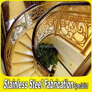 Fini laiton Customed <span class=keywords><strong>garde</strong></span> - <span class=keywords><strong>corps</strong></span> <span class=keywords><strong>en</strong></span> <span class=keywords><strong>aluminium</strong></span> balustre - Product Image 1