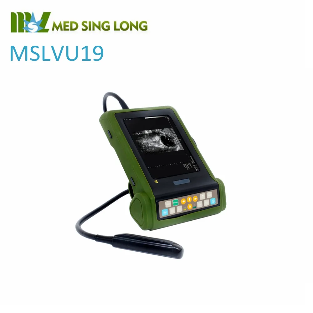 MSLVU19獣医超音波マシン軽量持ち運びが簡単優れた画像ハンドヘルドポータブル獣医超音波スキャナー