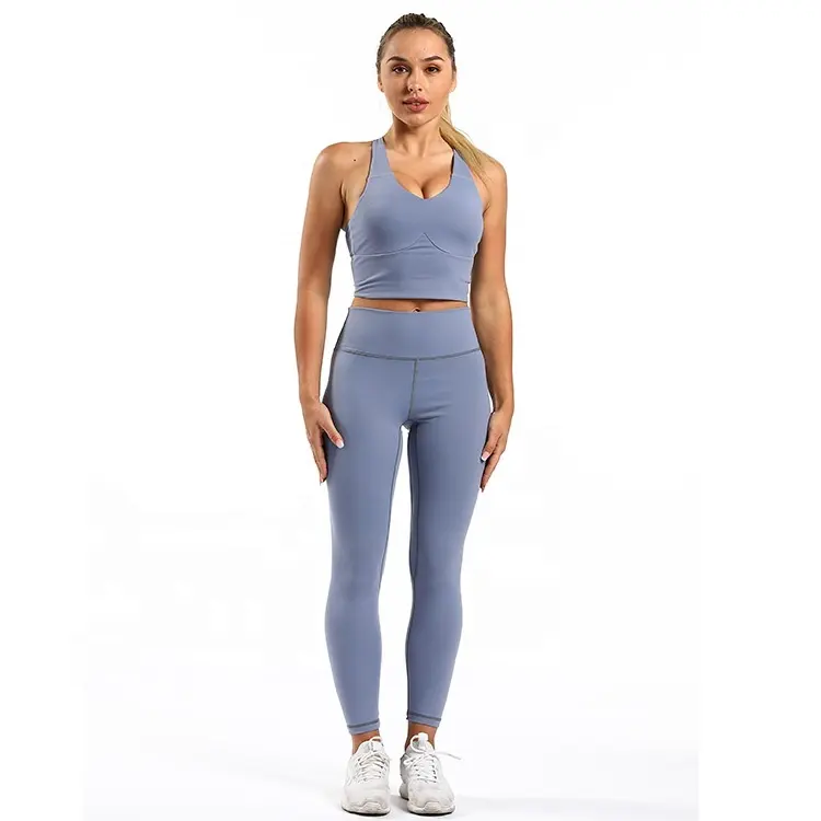 Débardeur de yoga pour femmes, vêtements de sport actif, fitness pour filles, soutien-gorge sans couture, gym d'entraînement, legging sexy, grande taille