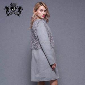 Femmes de Moutons De Fourrure de Laine <span class=keywords><strong>Veste</strong></span> Hiver Chaud Double Face Fur hiver laine cachemire manteau - Product Image 4