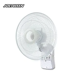 Teyoza AC DC operato ricaricabile oscillante 3 velocità della parete montato fan