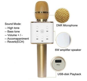 <span class=keywords><strong>Q7</strong></span> Condenser <span class=keywords><strong>Bluetooth</strong></span> Micro Không Dây Đứng Mini Karaoke KTV <span class=keywords><strong>Microphone</strong></span> Với <span class=keywords><strong>Bluetooth</strong></span> Speaker - Product Image 2