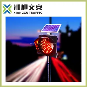 Smart solar led warning light/road hazard warning light/led flashing traffic signs