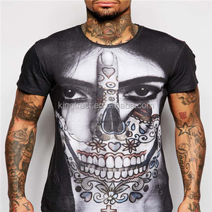 Camiseta <span class=keywords><strong>de</strong></span> religión con estampado <span class=keywords><strong>de</strong></span> cara del Día <span class=keywords><strong>de</strong></span> los muertos - Product Image 3