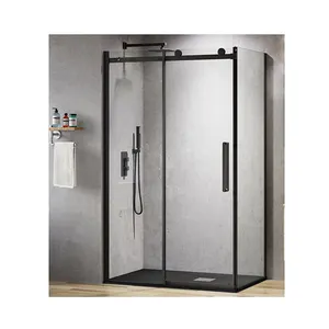 Porte de douche en verre trempé, livraison gratuite depuis la chine, de haute qualité, en verre trempé, transparent, 10mm 12mm, très clair, bon prix