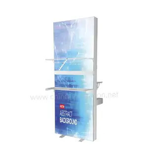 Tianyu Eco-friendly Custom Retail Advertising Backlit Frameless Recycle Aluminum Fabric Led Light Box Display