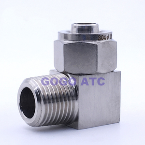 Raccord rapide ZG1/2 '',O.D 6 mm filetage mâle PU tube en Nylon tuyau à torsion rapide acier inoxydable 304 L type raccords forgés ondulés - Product Image 5