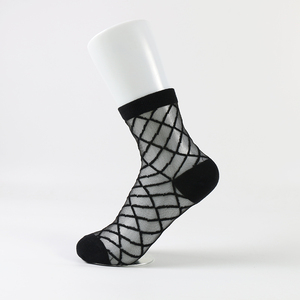 <span class=keywords><strong>Calze</strong></span> di seta nera Sexy trasparenti a <span class=keywords><strong>rete</strong></span> di moda da donna - Product Image 3