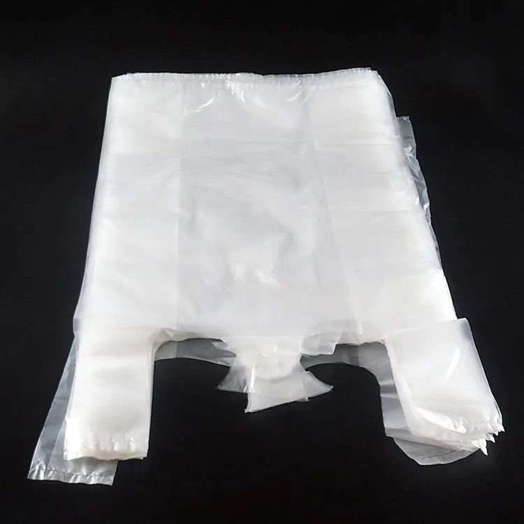Groothandel Hdpe/Ldpe 100% Biologisch Afbreekbaar Custom Plastic Verpakking Carry T-shirt Poly Zakken