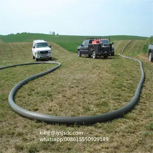 Heavy Duty TPU and NBR Materials Lay Flat Hose For Drag and Transfer