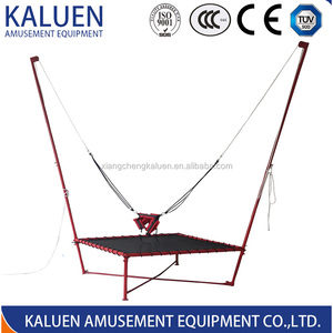 <span class=keywords><strong>Trampoline</strong></span> élastique d'extérieur à corde unique avec <span class=keywords><strong>filet</strong></span> de protection, adapté aux exercices de fitness en toute sécurité - Product Image 2