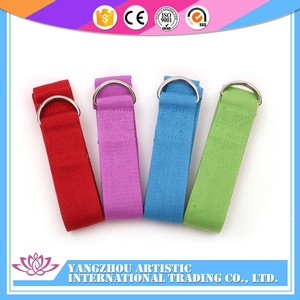 Chine gros <span class=keywords><strong>pas</strong></span> <span class=keywords><strong>cher</strong></span> de haute qualité <span class=keywords><strong>coton</strong></span> <span class=keywords><strong>Sangle</strong></span> de yoga avec étiquette - Product Image 5