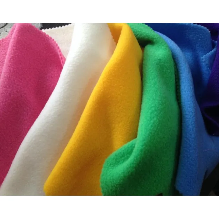 150Cm Poly Polar Fleece Effen Gebreide Stoffen Voor Balnket