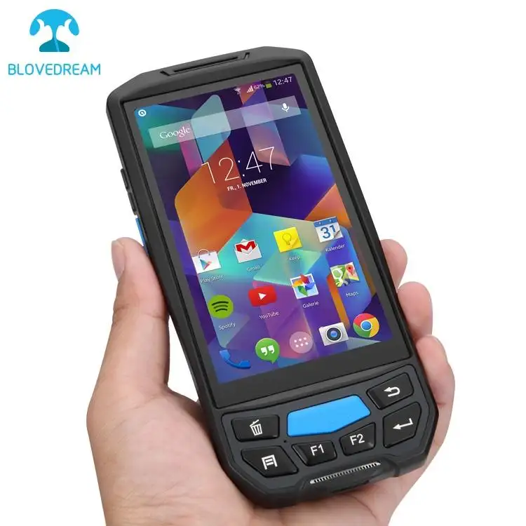 Lecom U9100 PDA Produsen 2.4G dan 5G Wifi Pda Android 1D Barcode Scanner Handheld UHF RFID Reader Terminal pda