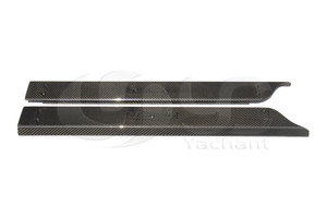 Kuru karbon Fiber kapı eşikleri kiti 2006-2015 Aston Martin V8 V12 V12 & S kapı eşik değiştirme için Fit