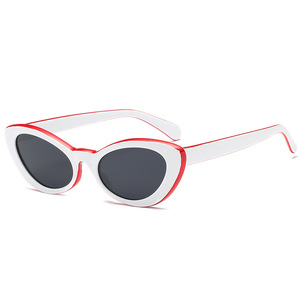 Jaspeer espejo <span class=keywords><strong>verde</strong></span> pequeño uv400 gafas de sol ojo de gato colorido sol grises 2018 - Product Image 5