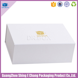 White Cardboard Magnetic Closure <strong>Box</strong> Gift Boxes with Sponge/EVA <strong>Foam</strong> Insert Good Protecting for Goods - Product Image 4