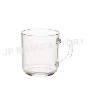 11Oz Goedkope Promotionele Onbreekbaar Koffie Mok Clear Plastic Bier Cup