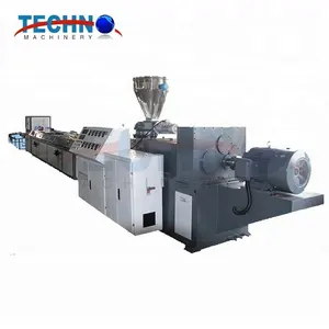 Wood Plastic Composited Product Making Machine/PVC PE PP WPC Door Floor Decorative Profile Board Panel Extrusion Production Line