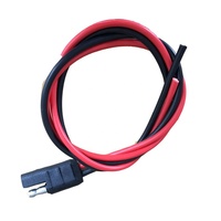 Konektor SAE 2 Pin Quick Disconnect PA66 12V Kabel Harness Otomatis untuk Baterai EV
