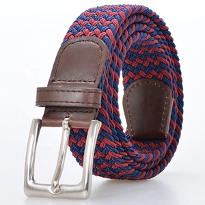<span class=keywords><strong>Ceinture</strong></span> en toile <span class=keywords><strong>tressée</strong></span> <span class=keywords><strong>élastique</strong></span>, de marque, pour hommes et femmes, en tissu extensible - Product Image 1