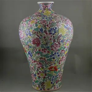 Jingdezhen — vase de fleurs chinois en céramique, vase de famille lourde, en porcelaine, pour décoration intérieure