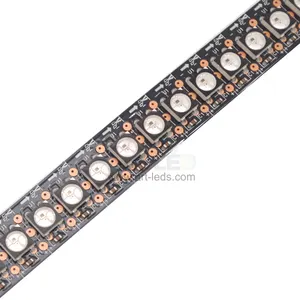 12 milímetros pcb ws2811 endereçável tira conduzida de alta densidade sk6812 worldsemi ws2801 144pcs ws2812 ws2812b 144 1m branco