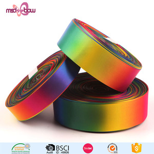 Personalizado de transferencia térmica impreso de <span class=keywords><strong>doble</strong></span> cara de 6 Pulgadas <span class=keywords><strong>cinta</strong></span> de satén de poliéster - Product Image 2