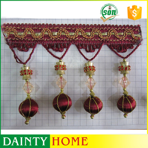 Baja Precio De Cortina Recorta Franja de La Borla <span class=keywords><strong>Al</strong></span> Por Mayor Textiles Para El Hogar - Product Image 4