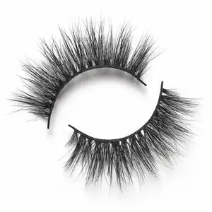 Wholesale False Lashes Eyelashes Silk Flat Lashes Mink Lashes and Custom Package Mink Hair Hand Made