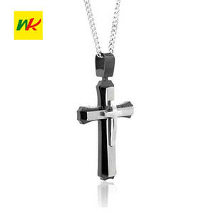 Calidad única Acero inoxidable plata Jesucristo <span class=keywords><strong>Cruz</strong></span> urna collar pendiente joyería <span class=keywords><strong>funeraria</strong></span> - Product Image 2