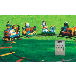 Amusement park Cartoon train rides children's electric ride on trackless train for sale