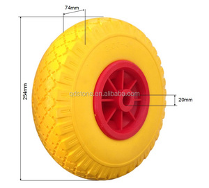 3.00-4 PU mousse roues de chariot 260x85 remorque chariot roues bollerwagen rad - Product Image 4