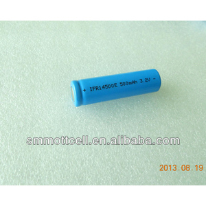 Rechargeable batterie LiFePO4 14500 3.2 V 500 mAh AA - Product Image 1