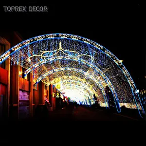 Dmx control led string lights shopping mall arch decoration