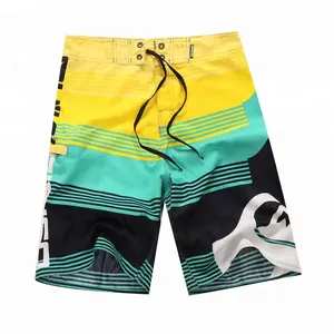 Gedrukt Microfiber Mens Board Shorts Swim Trunk Groothandel Heren Boardshorts Surf Mannen Print Strand Shorts