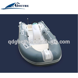 13ft CE <span class=keywords><strong>casco</strong></span> de fibra de vidrio centro de la consola de pesca barco costilla barco con motor - Product Image 6