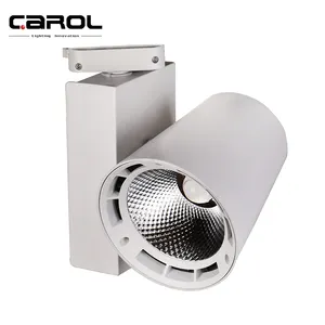 Carol art gallery aluminum 3 circuit 4 wires 40w 5000 lumen led cob track light 20 watt